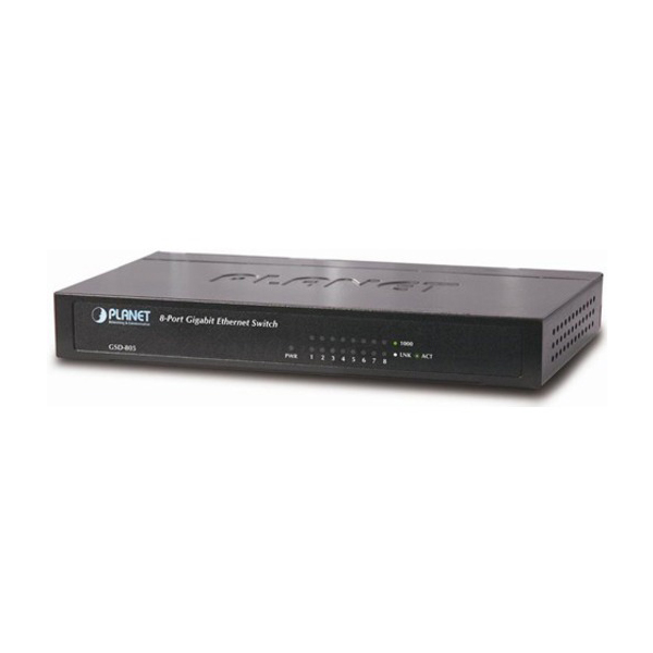 Planet Gigabit Switch GSD-805 8 X 10/100/1000Base-T